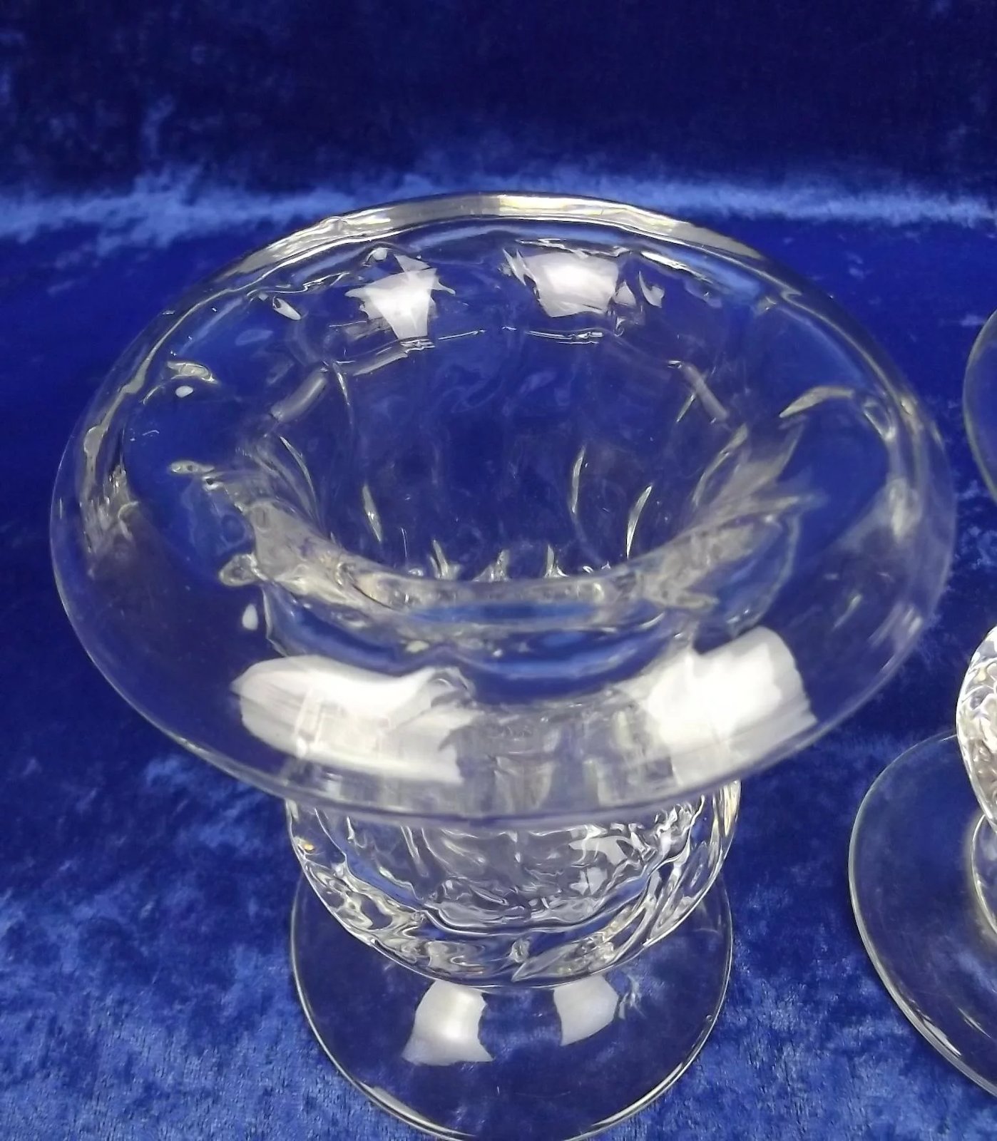 Circa 1930 Set Of Six Royal Brierley Glass Vases By Constance Spry - Image 3