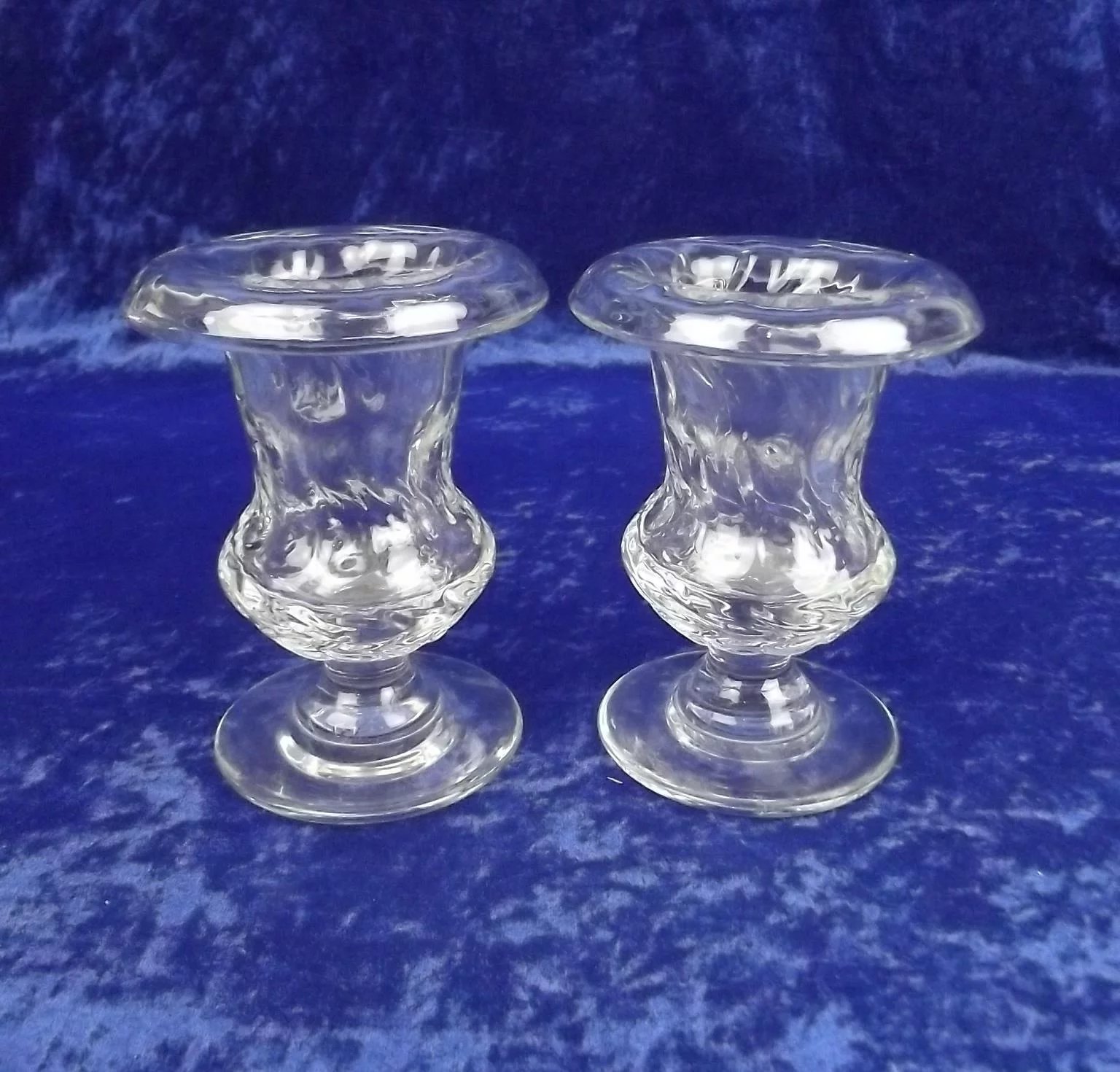 Circa 1930 Set Of Six Royal Brierley Glass Vases By Constance Spry - Image 4