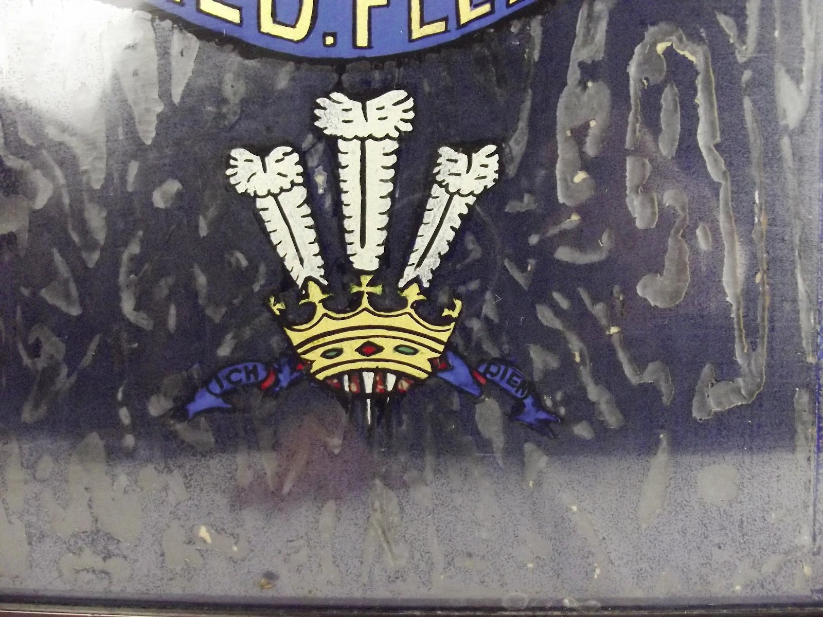 Circa 1932 Framed Painting on Glass - HMS Queen Elizabeth With Royal Signatures - Image 7