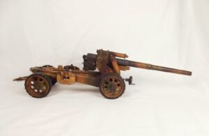 Circa 1936-39 Lineol Tin Plate Model No. 1240 Long Range Gun
