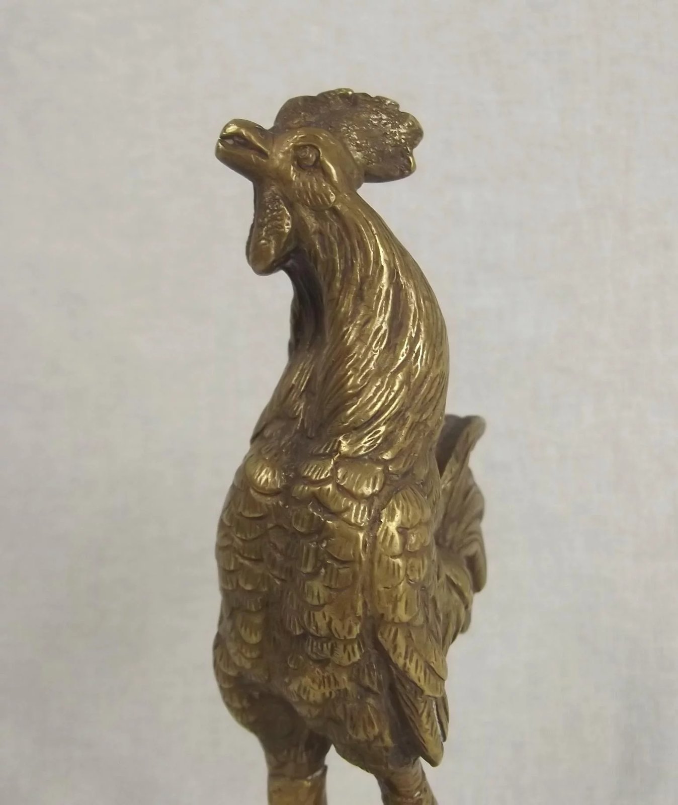Circa 1937 Georges Omerth Bronze Cockerel Car Mascot - Image 3