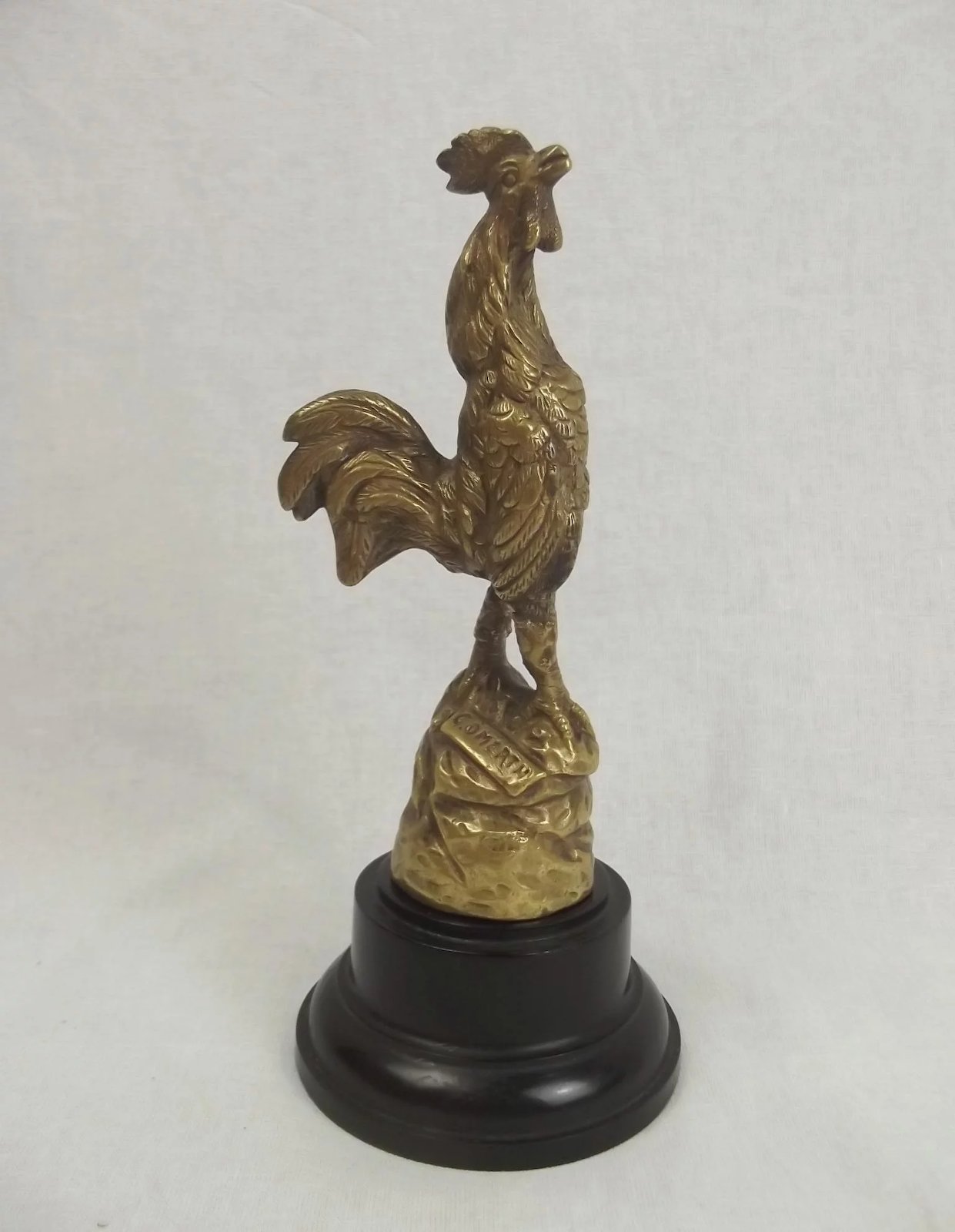 Circa 1937 Georges Omerth Bronze Cockerel Car Mascot - Image 5