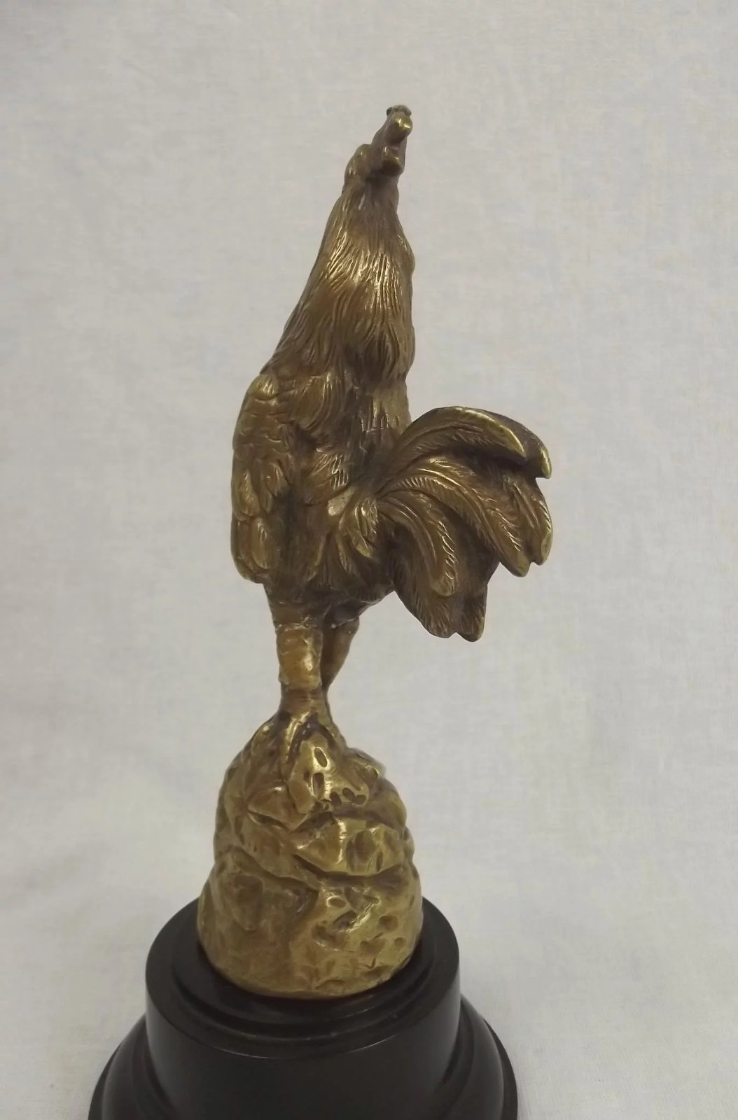 Circa 1937 Georges Omerth Bronze Cockerel Car Mascot - Image 7