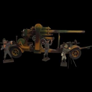 Circa 1938/9 Lineol Model No.1230 Flak 36 88mm Anti Aircraft Gun Tin Plate Model