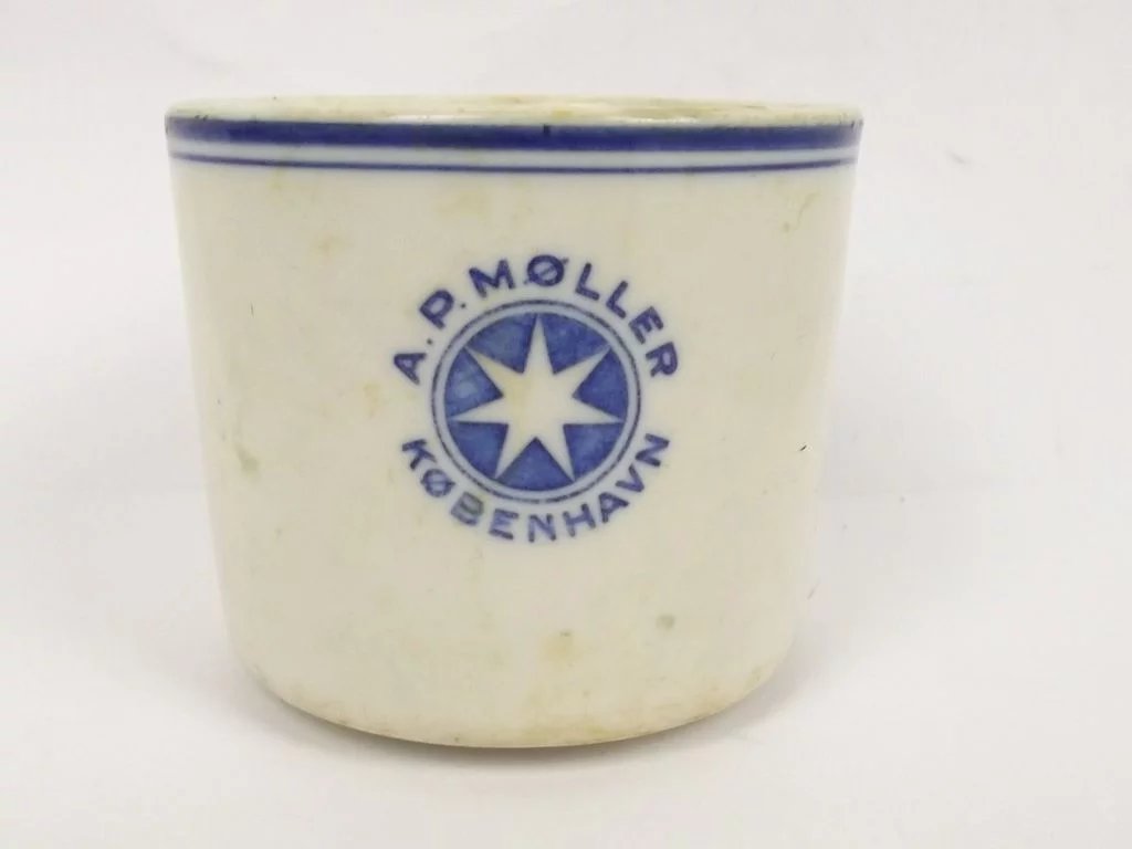 Circa 1940 A.P. Møller Sea Recovered China Tea Cup & Saucer - Image 3