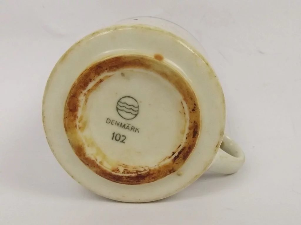 Circa 1940 A.P. Møller Sea Recovered China Tea Cup & Saucer - Image 4