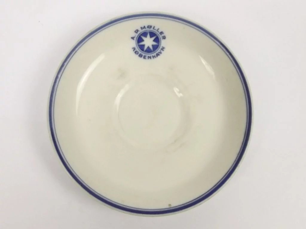 Circa 1940 A.P. Møller Sea Recovered China Tea Cup & Saucer - Image 6