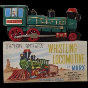 Circa 1970 Marx Battery Operated Whistling Locomotive