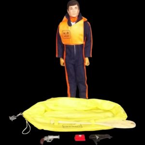 Circa 1975 Action Man Helicopter Pilot & Survival Kit