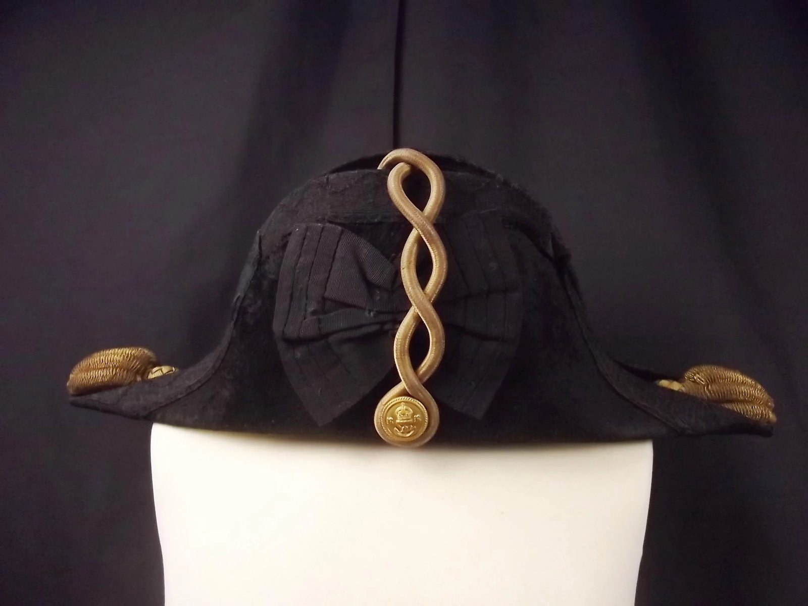 Circa WW1 Cased Royal Navy Bicorn - Image 3