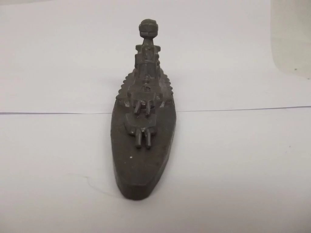 Circa WW2 Lead Battleship Made On Board - Image 4