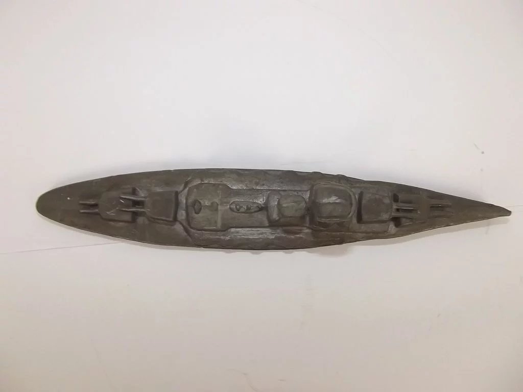 Circa WW2 Lead Battleship Made On Board - Image 5