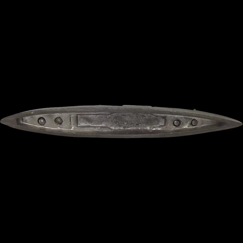 Circa WW2 Lead Heavy Cruiser Ship Made On Board