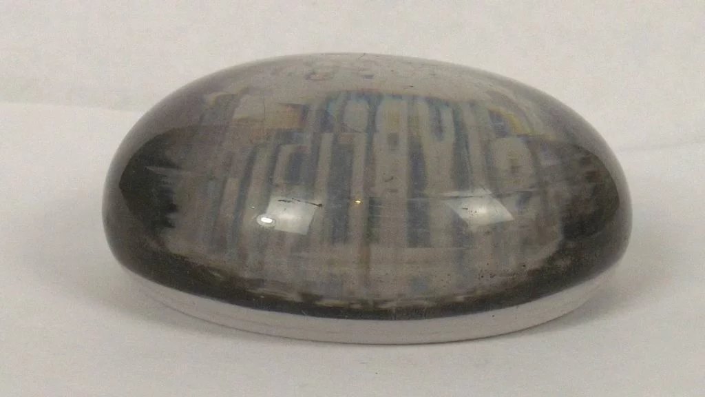 City Of Glasgow Life Assurance Advertising Glass Paper Weight - Image 3