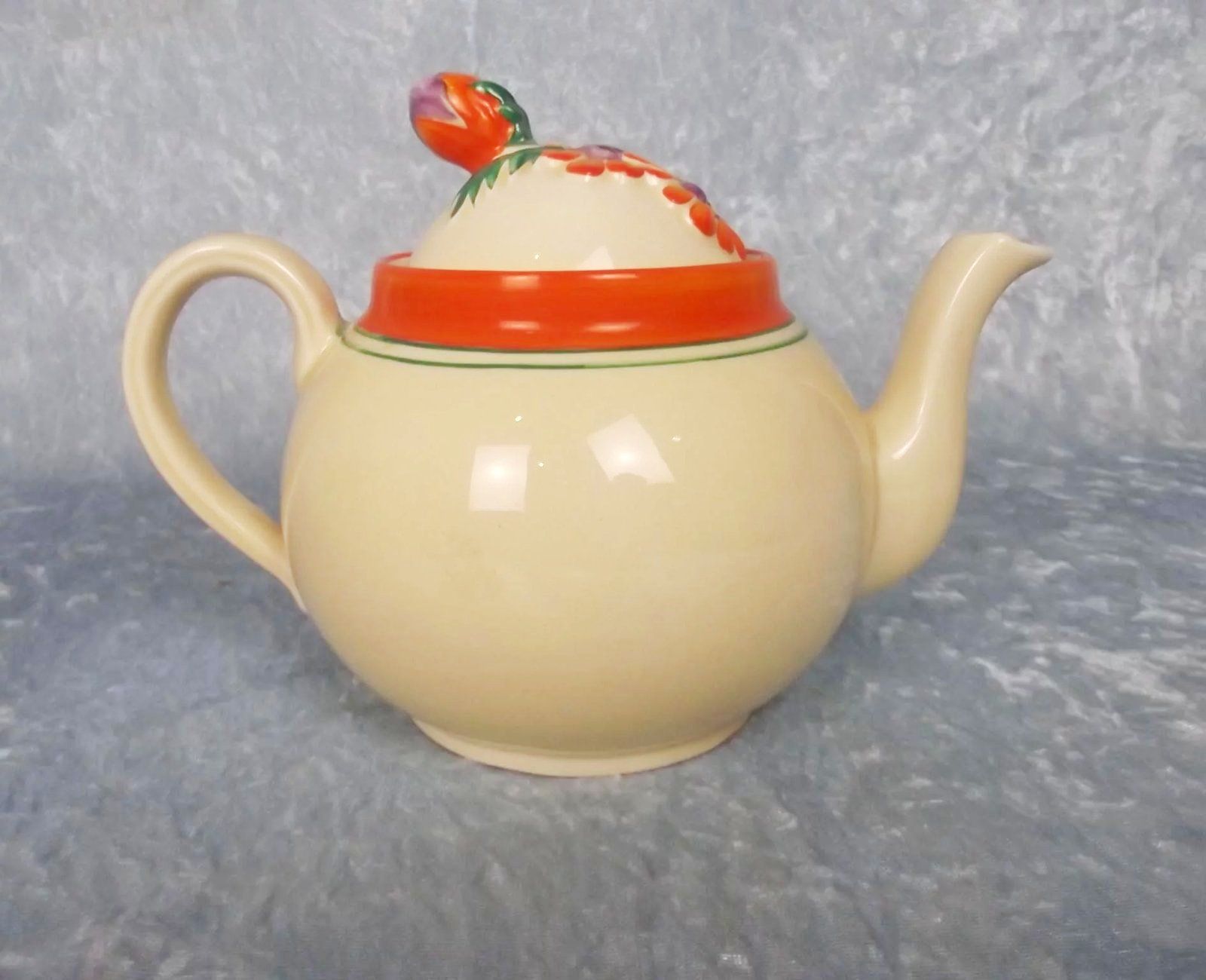 Clarice Cliff Bizarre Marguerite Pattern Tea For Two Set - Image 6