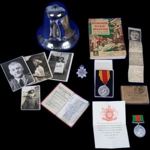 Collection Of Fireman B. Mansell - Lynmouth Flood Disaster 1953 - Bell Medals Etc.