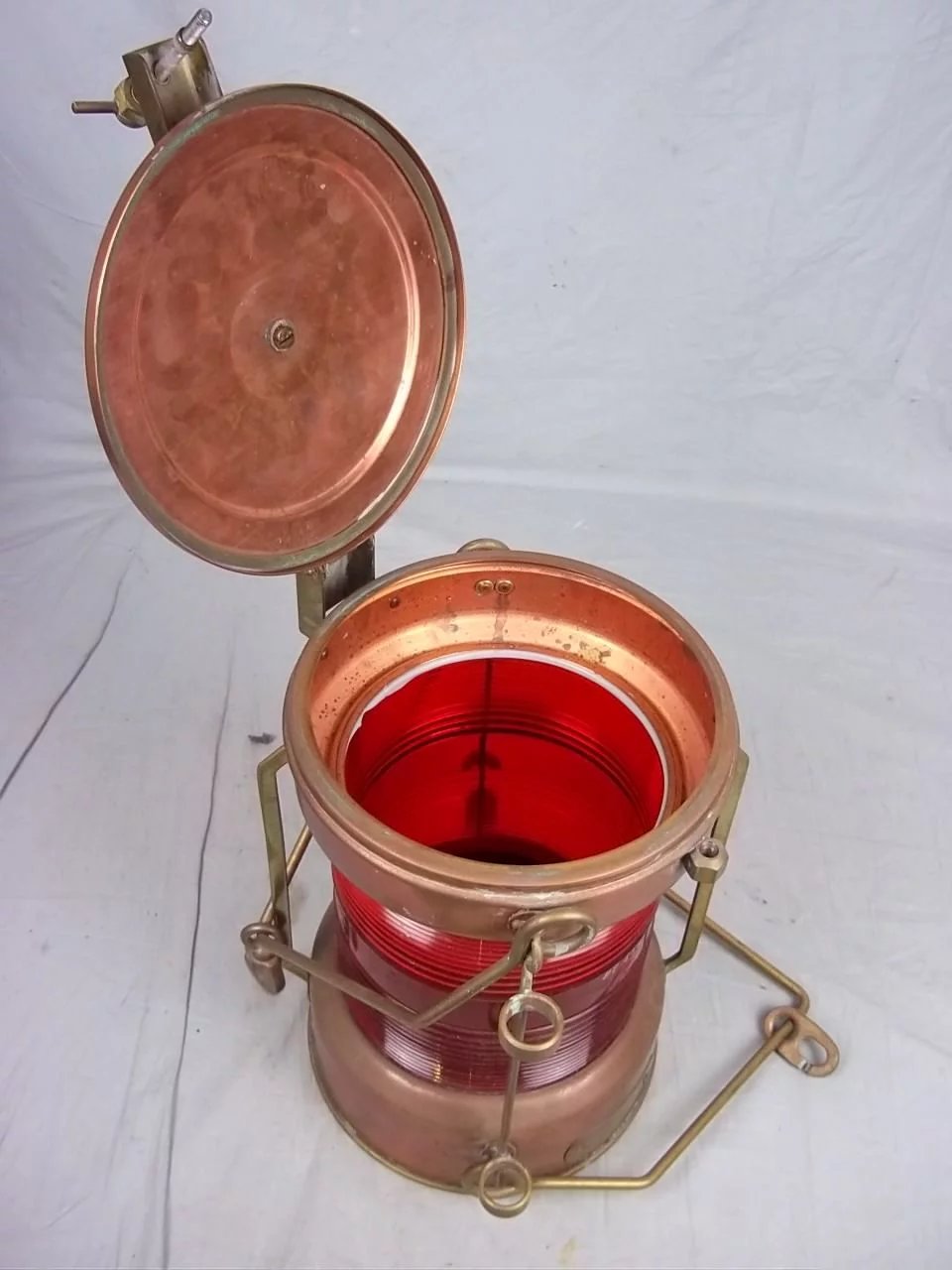 Copper and Brass Electrified All Round Mast Head Lantern - Image 3