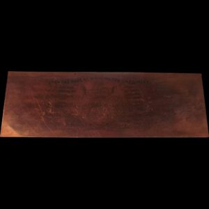 Copper The Duke of Wellingtons Regiment Plate