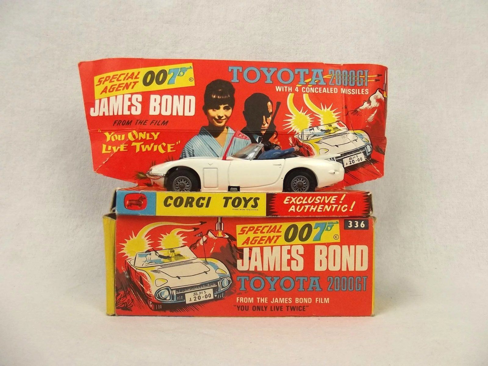 Corgi 336 James Bond 007 Toyota 2000GT 'You Only Live Twice'