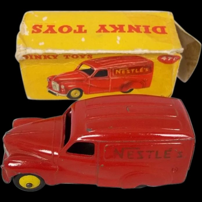 Dinky 471: Austin Van - Nestle's - Boxed - Red - 1955-60