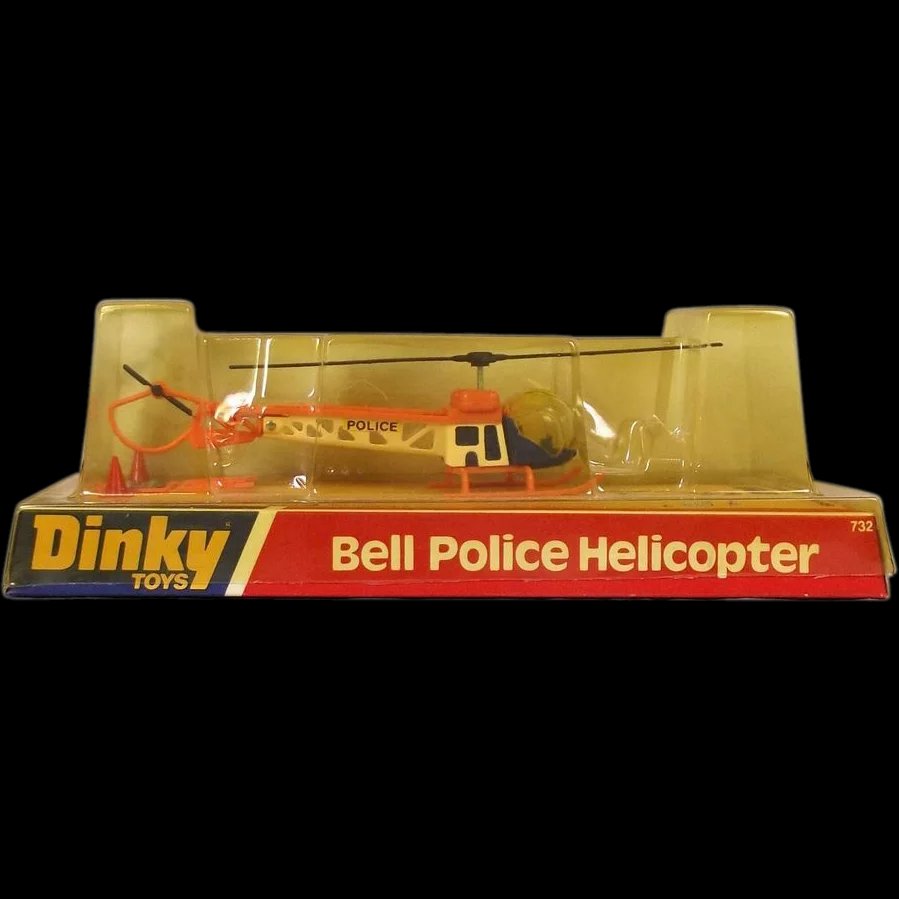 Dinky 732 Bell Police Helicopter