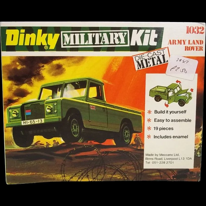 Dinky Military Kit 1032 Army Land Rover, 1975, Unopened