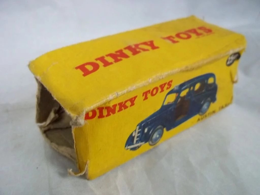 Dinky Toys 254 / 40H - Austin Taxi - Yellow - Boxed - Image 9