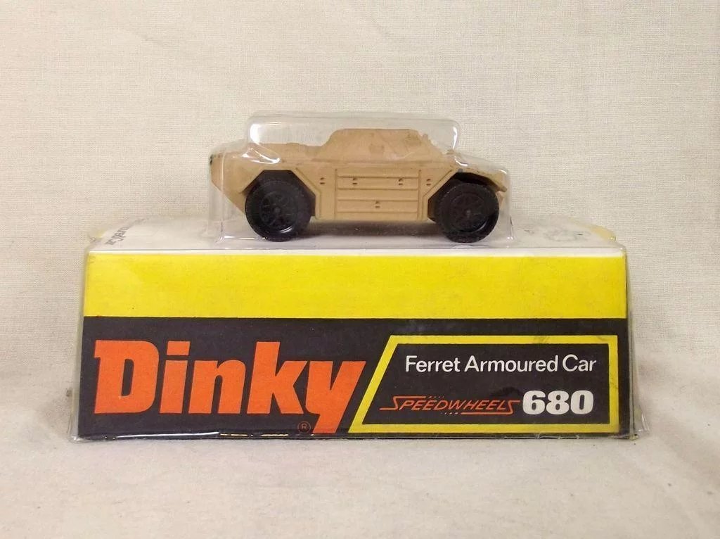 Dinky Toys 680 Ferret Armoured Car Sand Version (Boxed) #2 - Image 2