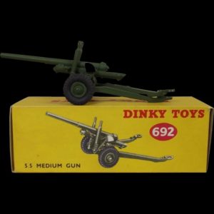 Dinky Toys 692 5.5" Medium Gun #1