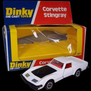 Dinky Toys No. 221 Corvette Stingray In White, Boxed 1976