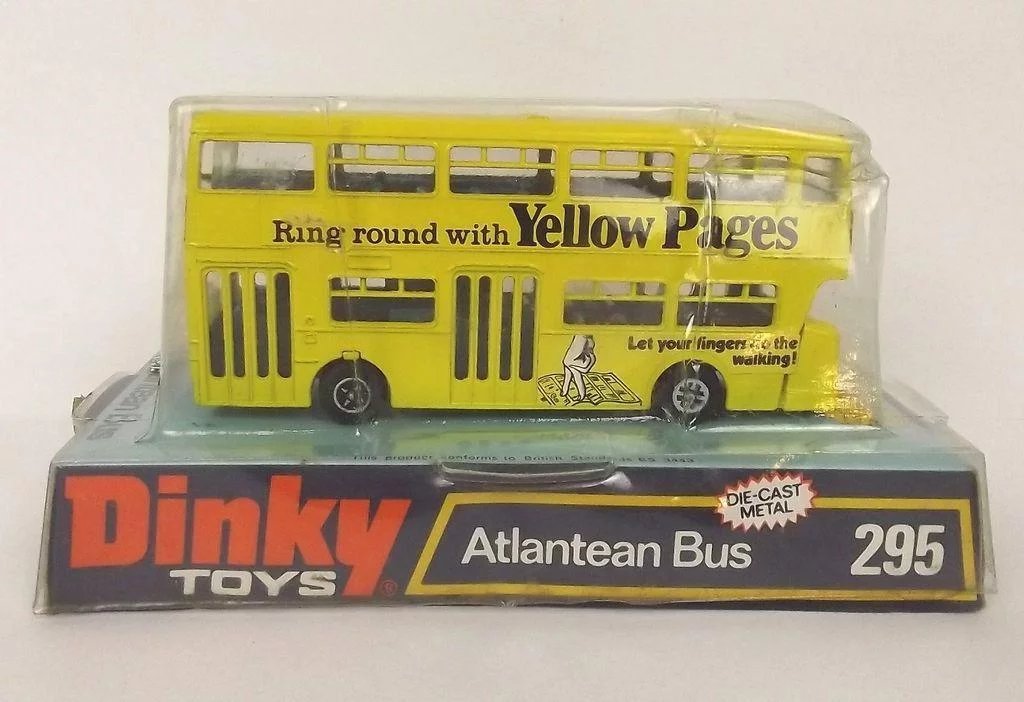 Dinky Toys No. 295 Atlantean Yellow Pages Bus 1973-76 - Image 2