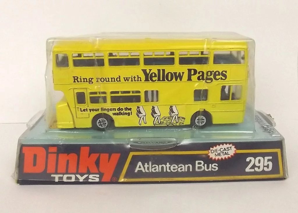Dinky Toys No. 295 Atlantean Yellow Pages Bus 1973-76 - Image 4