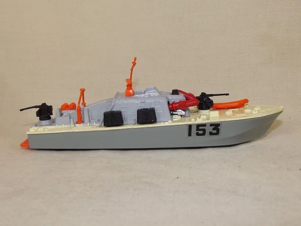 Dinky Toys No. 675 Motor Patrol Boat With Three Missiles, Boxed - Image 4