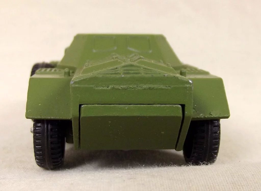 Dinky Toys No. 680 Green Version Ferret Armoured Car, Boxed #3 - Image 4