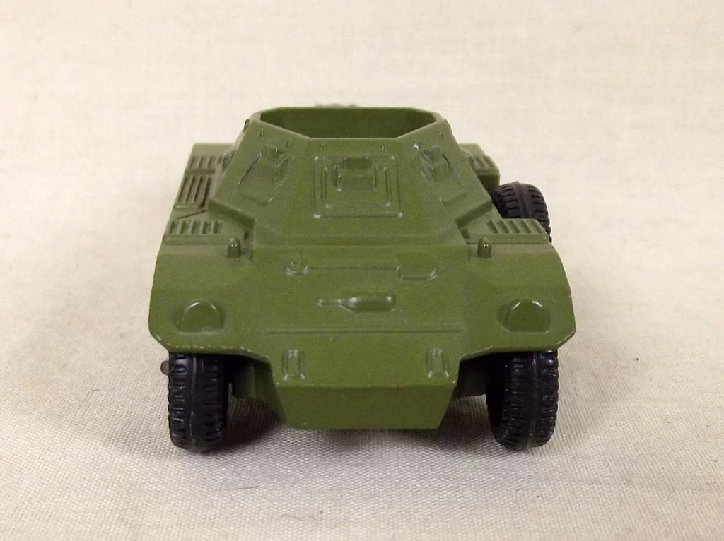 Dinky Toys No. 680 Green Version Ferret Armoured Car, Boxed #4 - Image 4