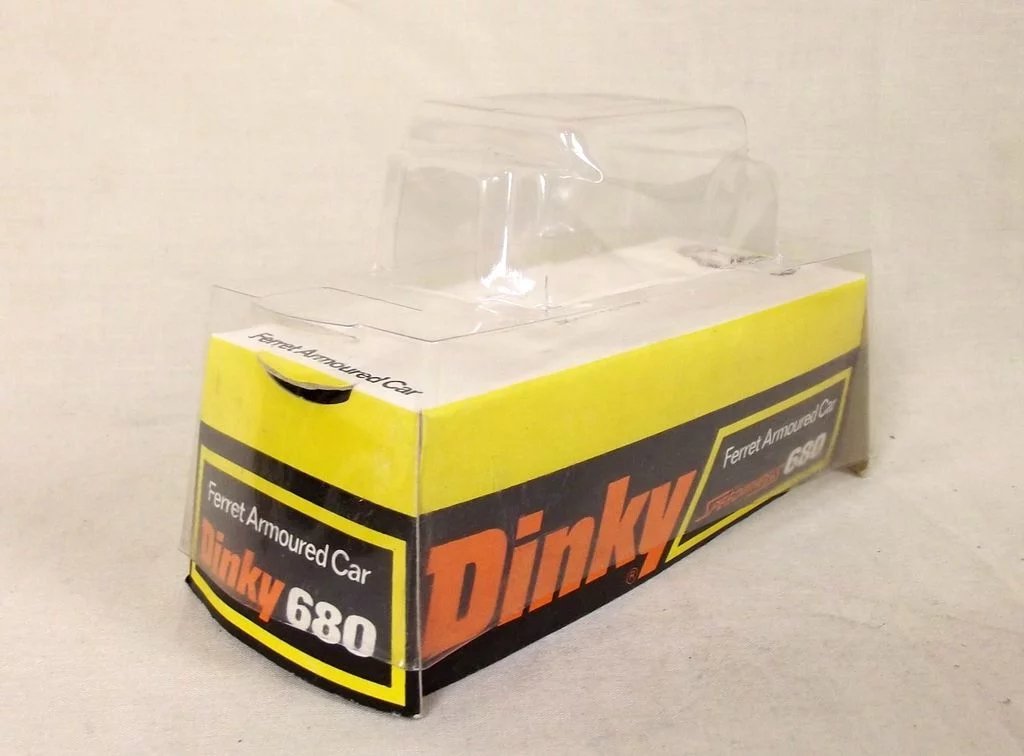 Dinky Toys No. 680 Green Version Ferret Armoured Car, Boxed #4 - Image 9