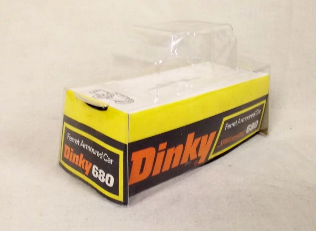 Dinky Toys No. 680 Green Version Ferret Armoured Car, Boxed #4 - Image 10