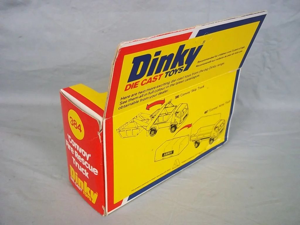Dinky #384: Convoy Fire Rescue Truck - Boxed - 1977-79 VNMIB - Image 10