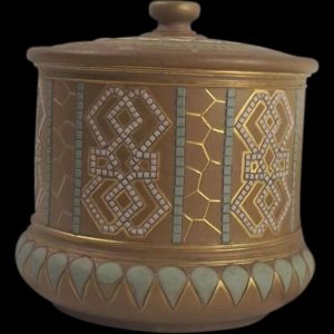 Doulton Lambeth Silicon Ware Tobacco Jar c1880's