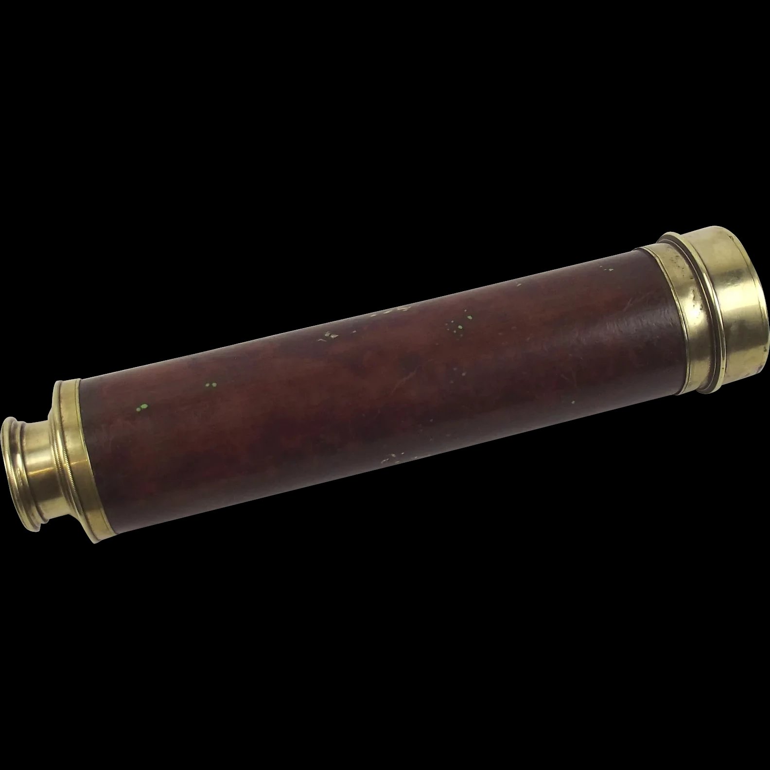 Early 1900s Original British Three Draw Telescope Named To A. H. Ross