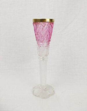 Early 1800's Century Cut Glass Flute