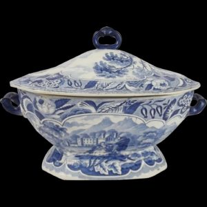 Early 19th Century Pearlware Pottery Covered Tureen