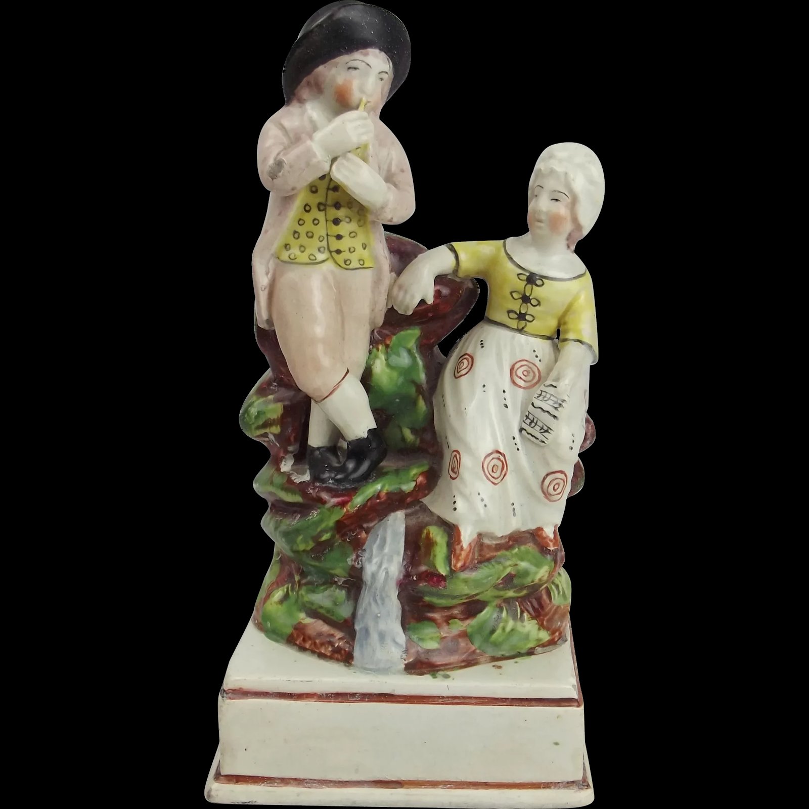 Early 19thC Pearlware Staffordshire Figural Group