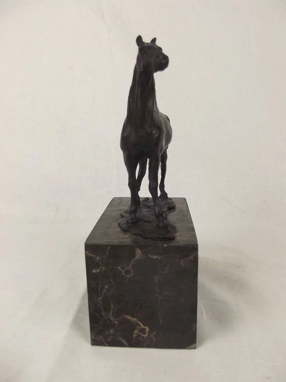 Early 20th Century Bronze Figure Of A Horse On A Marble Base - Image 5