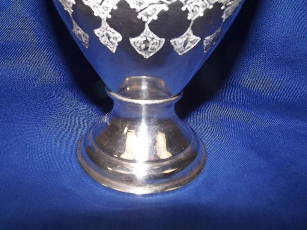Early 20th Century Superb Persian 84 Solid Silver Vase By Khosrow - Image 6