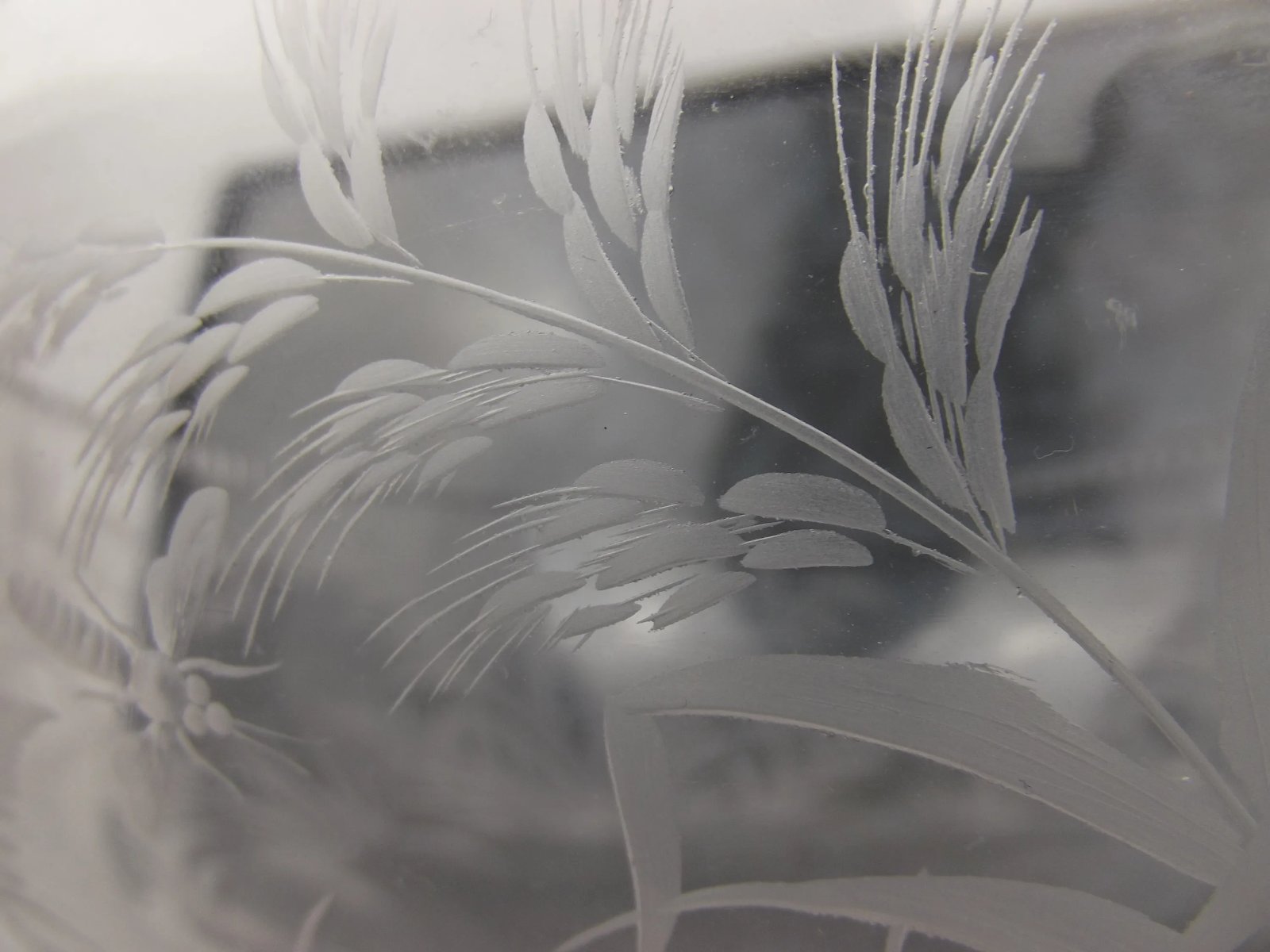 Early 20thC Etched Crystal Glass Comport Bowl - Image 13