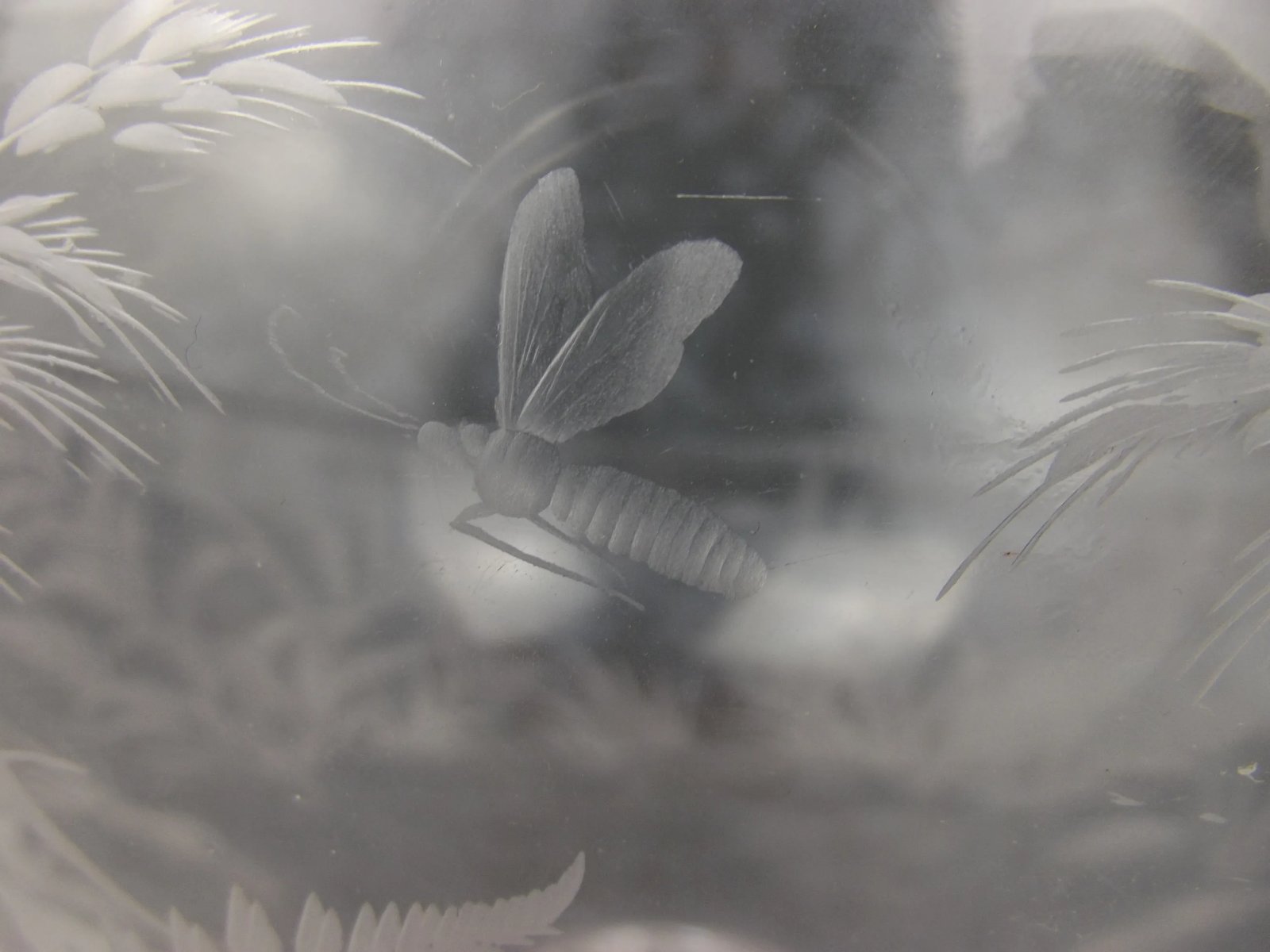 Early 20thC Etched Crystal Glass Comport Bowl - Image 14