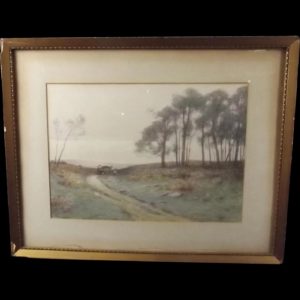 Early 20thC Framed Watercolour Of A Countryside Scene By H English