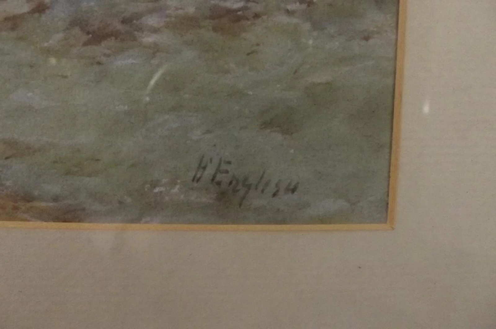 Early 20thC Framed Watercolour Of A Countryside Scene By H English - Image 3