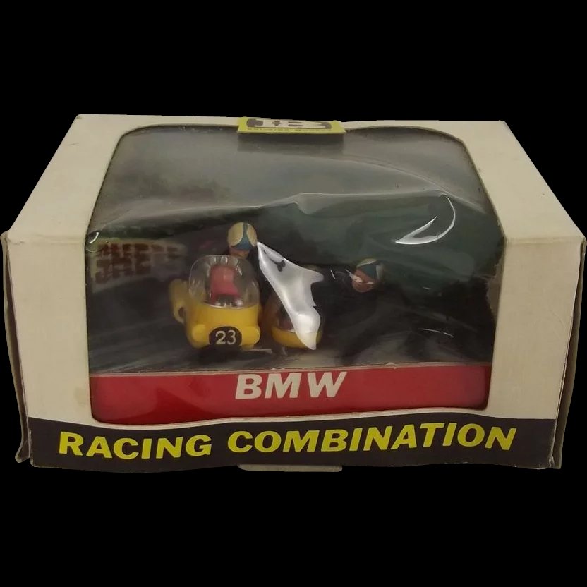 Early Box Britains 9699 BMW Racing Motorcycle Combination